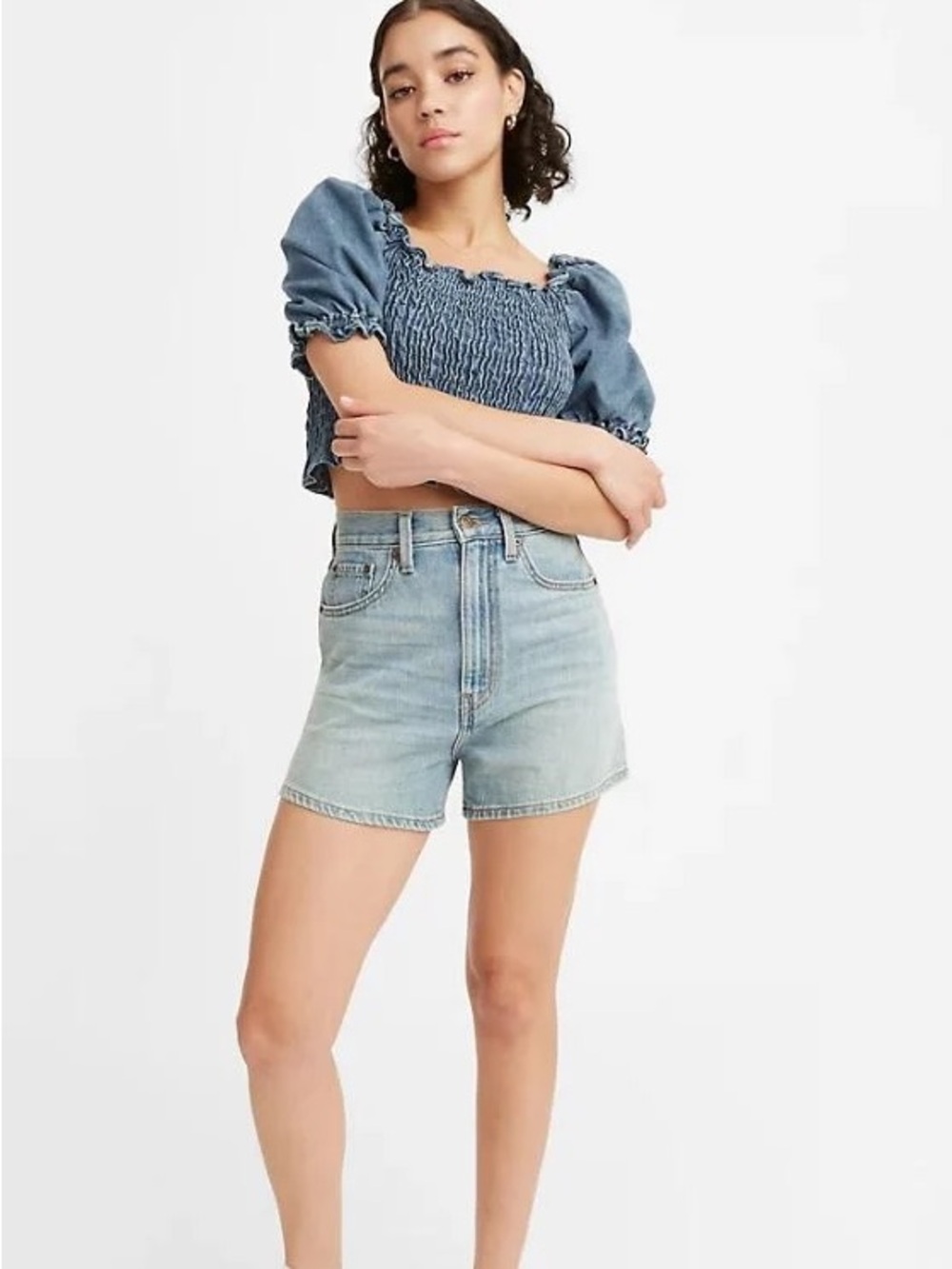 Levi's High Loose Denim Shorts - Picture 6 of 6